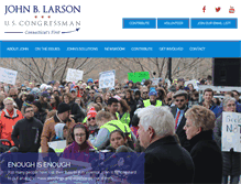 Tablet Screenshot of larsonforcongress.org